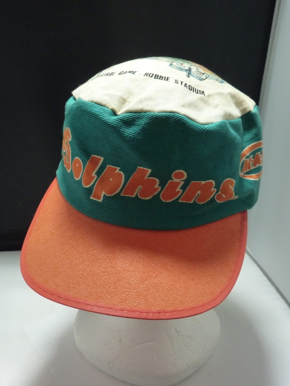 VINTAGE Miami Dolphins Cap Hat Mens One Size Green Painter NFL 80s Dan Marino